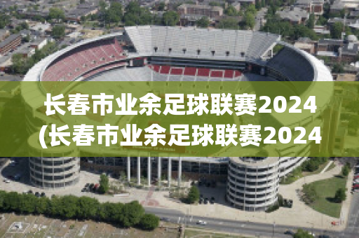 长春市业余足球联赛2024(长春市业余足球联赛2024年成绩)